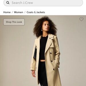NWOT J. Crew women’s trench coat Size 10